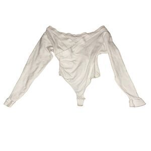 Intimately Free People Cream Long Sleeve Bodysuit